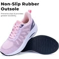 thumbnail image 7 of JOYFON Arch Support Womens Walking Shoes Orthotic Athletic Sneakers for Plantar Fasciitis Foot Pain Relief Tennis Shoes PinkPurple Size 10, 7 of 7