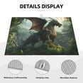 thumbnail image 3 of Yiaed Forest Stone-Colored Dragon Print Highly Absorbent Microfiber Kitchen Counter Mat, Dish Drying Pad for Dishes, Utensils, Pots and Pans, Large 18" x 24", 3 of 7