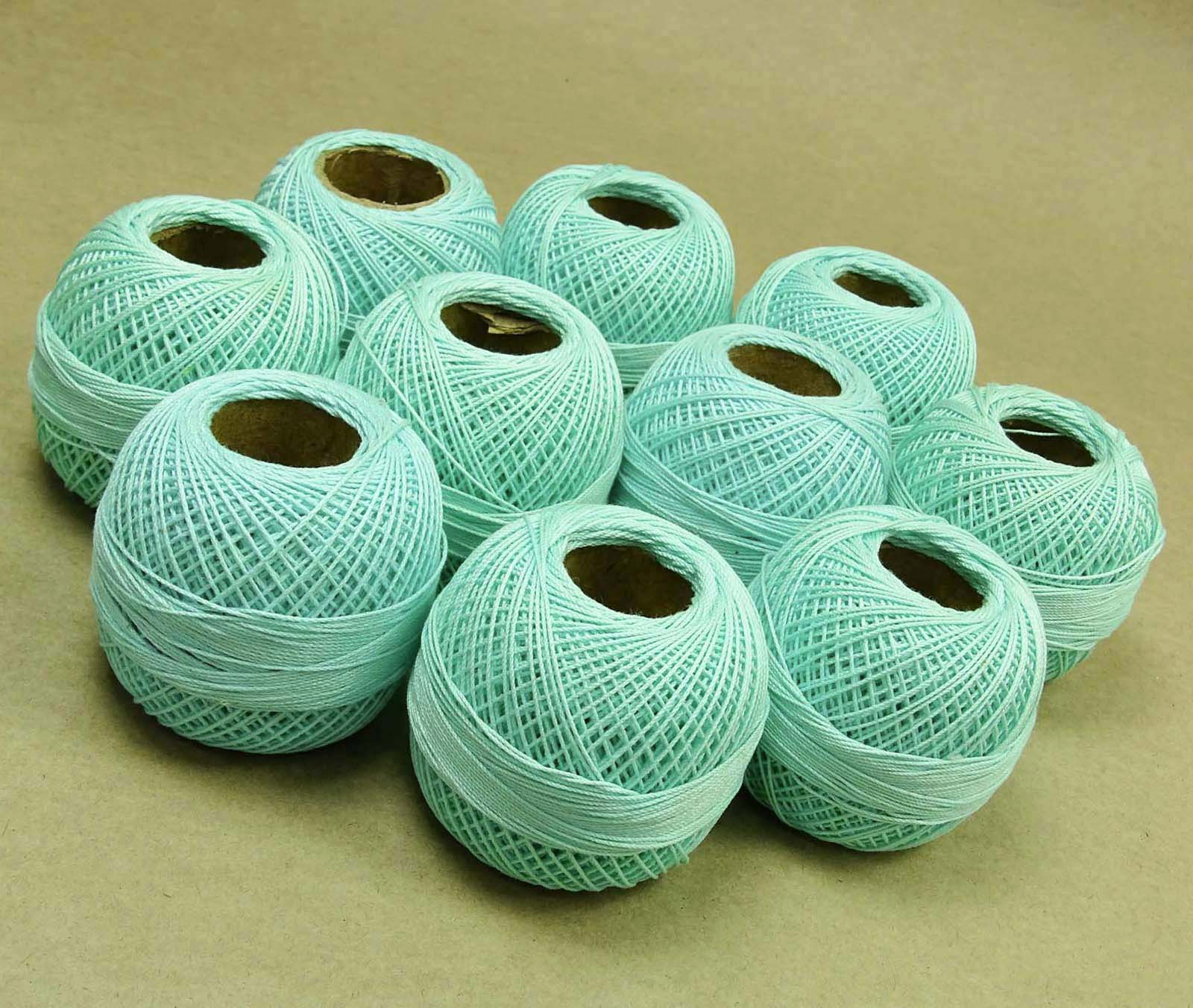 IBA Indianbeautifulart Crochet Cotton Set Of 10 Pcs Anchor Embroidery