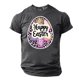 thumbnail image 2 of Camisa Casual de Cuello de la Tripulación de la Impresión de Pascua de Manga Corta de Verano Top Ligero de Poliéster para los Hombres, Camiseta de Manga Corta para el Uso Diario de Primavera Verano, 2 of 8