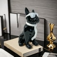 thumbnail image 6 of French Bulldog Statue, Resin Dog Statue Decoration, Modern Bulldog Figurines with Scarf Glasses, Home Decor Statue for Living Room, Bedroom, Coffee Table, 6 of 9