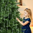 thumbnail image 4 of Dalrosia Christmas Ornaments Crystal Tree Decorations, 15PCS Acrylic Clear Hanging Crystals for Centerpieces Teardrop Chandelier Garland Beads for Xmas Wedding Party Home Decor, 4 of 7