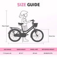 thumbnail image 5 of Couleurs Multiples, Vélo pour Filles avec Panier pour Enfants de 7 à 10 Ans, Roue de 20 Pouces, Roues Stabilisatrices Non Incluses, 5 of 5