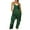 Green, variant on Sakmal Summer Jumpsuits for Women Casual Sleeveless Petite Red Overalls Floral Long Wide Leg V Neck Pants with Pockets