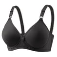 thumbnail image 1 of Kabnic Wireless Plus Size Bras, Full Coverage Bras, Women Color Comfortable Hollow Out Perspective Bra Underwear No Rims, 1 of 2