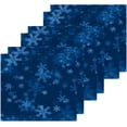 thumbnail image 3 of SKYSONIC Christmas Blue Snowflake Washcloths Set of 2, Highly Absorbent Soft Cotton Fingertip Towels for Bathroom, Kitchen, Gym, Spa, Home Decor, 12 x 12 Inch, 3 of 7