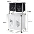 thumbnail image 3 of Laundry Hamper 2 Tier Laundry Sorter with 4 Removable Bags for Organizing Clothes, Laundry, Lights, Darks, 3 of 5