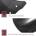 thumbnail image 3 of 2X Parabrisas de Carenado de Faro de Motocicleta Compatible con Triumph Bonneville 2001-2017, T100 2003-2017 (Humo), 3 of 5