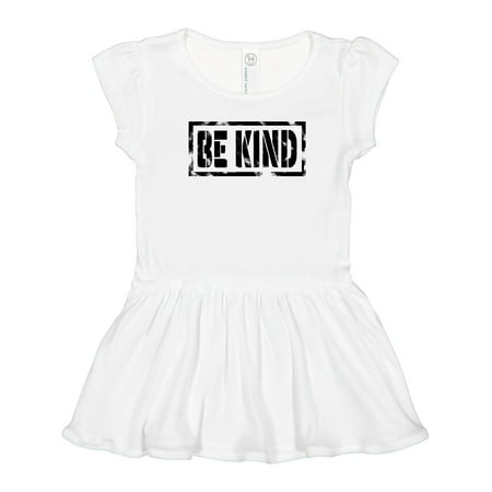 

Inktastic Be Kind Weathered Stencil in Black Girls Toddler Dress