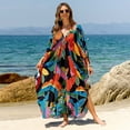 thumbnail image 3 of Caftan dresses for Women Stylish Kaftan Plus Size Beach Cover up Soft Loungewear, 3 of 7