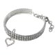 thumbnail image 1 of Collar de perro con diseño de corazón de tela, cadena creativa para el cuello de gato con dije para cachorro, gatito, talla M (blanco), 1 of 5