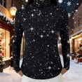 thumbnail image 6 of WTXUE Sequin Tops Turtleneck Pullover Sweater for Women Sparkle Long Sleeve Blouses Trendy Glitter Sweatshirt Party Slim Fit Shirts Knitted Casual Pullover Fashion Tops Black L, 6 of 7