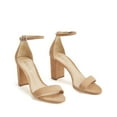 thumbnail image 3 of Schutz Women's Anna Lee Open Toe Ankle Strap Block Heeled Sandals, Toasted Nut (Toasted Nut, 6), 3 of 5