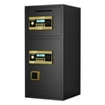 thumbnail image 3 of E-Western Large Double Door Coin Operated Safe Digital Security Fireproof Waterproof Bag 6.5 Cu Ft Black Steel Safe with Hidden Code Function Multiple Storage Compartments, 3 of 14