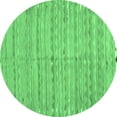thumbnail image 1 of Ahgly Company Indoor Round Southwestern Emerald Green Country Area Rugs, 5' Round, 1 of 4