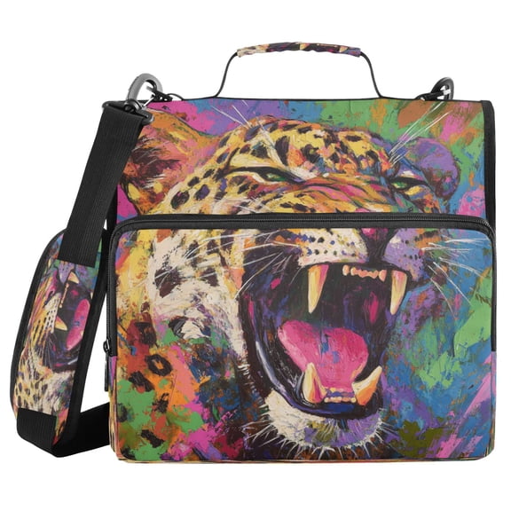 YAZAOO Zipper Binder trapper keeper Documents Organized Design Predator Printed