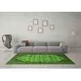 thumbnail image 3 of Ahgly Company Indoor Round Oriental Green Industrial Area Rugs, 5' Round, 3 of 4