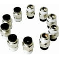 thumbnail image 5 of 10 Pack Push to Connect Tube Fitting, Air Tool Fittings Straight Push Quick Release Connectors Tube Quick Connect Fittings, Male Straight 1/4" Tube OD x 1/4" NPT Thread, 5 of 5