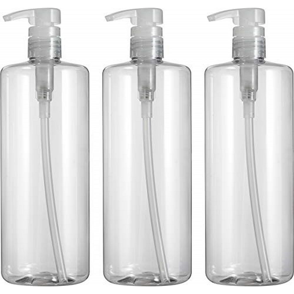 Empty Shampoo Pump Bottles, 32oz(1Liter), BPAFREE, Plastic (PETE1