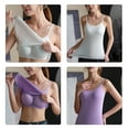 thumbnail image 3 of Yokua Women Base Layer Tanks Top with Integrated Bra Spaghetti Strap Camisole, 3 of 16