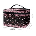 thumbnail image 6 of HELLHERO Effortless Organization Double Zipper Cosmetic Bag Cosmetic Bags Carry-on Travel Essentials Cherry Blossom, 6 of 6