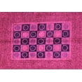 thumbnail image 1 of Ahgly Company Indoor Rectangle Abstract Pink Modern Area Rugs, 2' x 4', 1 of 4