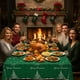 thumbnail image 4 of Mantel de Plástico con Temática Navideña y Diseño de Árbol de Navidad, Ideal para Decoración de Fiestas y Catering., 4 of 6