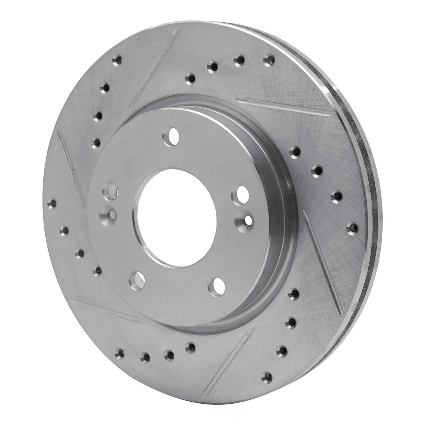 Dynamic Friction Company 631-03023L DFC Brake Rotor - Drilled And Slotted - Silver
