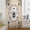 Brown, variant on Vintage Bees Crowns Sheer Curtains 45 Inches Long for Living Room/Bedroom, Retro Leaves Rings Gray Wooden Rod Pocket Voile Kitchen Curtains & Drapes Window Treatment 1 Panel, 52"W x 45"L
