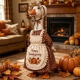 thumbnail image 6 of SHENGXINY Porch Goose Outfit, Vintage Thanksgiving Pumpkin Dress with Apron Goose Clothes for Yard Patio Fall Front Door Decor Brown 23 in, 6 of 8
