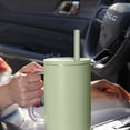 thumbnail image 7 of Tomorotec 15-Pack 12" Reusable Silicone Christmas Drinking Straws Fit for Stanley Tumblers 20oz, 30oz, 40oz w/ 2 Brushes, Food-Grade Vibrant Colors Straws for Family (Watermelon), 7 of 7