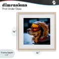 thumbnail image 4 of Stupell Industries Eclectic Ski Goggles Dog Birch Framed Print Under Glass, 16 x 16, by Sean Parnell, 4 of 8