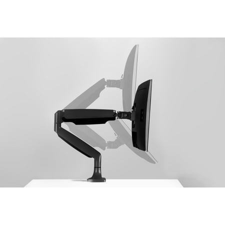 Mount-It! - Single Monitor Arm Desk Mount - Black