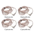 thumbnail image 4 of Audífonos Cable trenzado de cobre de alta pureza para auriculares para cable KZ/CCA ZST ZSR (C sin micrófono) Universal Accesorios Electrónicos, 4 of 7