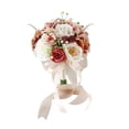 thumbnail image 3 of Boda Bouquet Bouquet Rose Flowers Centro de adornos de adornos de Browet Bouquet para la fiesta Home Día de San Valentín, 3 of 8