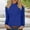 Blue, variant on TRUBKH Long Sleeve Shirts for Women Turtleneck Tops for Women Going Out Tops for Women Ribbed Tops for Women Shirts Round Neck Long Sleeve Fall Tops Blouses Clothes Button Down Shirt Women Black L