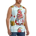 thumbnail image 2 of Fotbe Men's Funny Christmas Gnome Print Men's Sleeveless Muscle Tank Tops Casual T-Shirts for Gym Workout Beach-3X-Large, 2 of 8