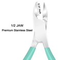 thumbnail image 2 of Cuticle Nipper with Cuticle Pusher - Green Cuticle Trimmer Stainless Steel Cuticle Clipper Cutter Nail Cuticle Remover Tools for Fingernails and Toenails-Green, 2 of 7