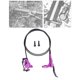 thumbnail image 3 of Frenos de disco universales para bicicletas Repuestos F160 / R140 para bicicletas FAT Bike Trail , Morado L Púrpura l Soledad Freno de disco hidráulico de bicicleta, 3 of 10