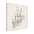 thumbnail image 2 of Richard Foust 'Antique Ship Sketch III' Canvas Art, 2 of 3
