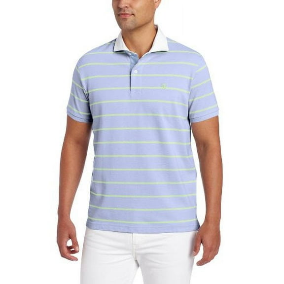 LINCS DC & Co Men's Pique Striped Polo, Pale Lilac, XX-Large