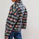thumbnail image 3 of Chaquetas y abrigos casuales sin capucha de manga larga para mujer, chaqueta acolchada corta con estampado floral vintage, chaqueta ligera y corta con abertura frontal, abrigo para mujer, 3 of 6