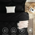 thumbnail image 2 of Sleepdown Comforter Set 5-Piece Bed in a Bag - Black, Twin, 2 of 7