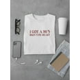 thumbnail image 3 of I Got A 90's Type Heart Tagline T-Shirt Men -GoatDeals Designs, Male Large, 3 of 4
