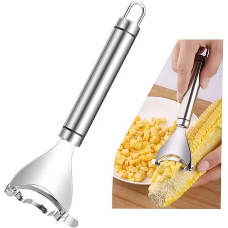 

304 Stainless Steel Corn Planer Thresher Corn Peeler Corn Cutter Corn Scraper with Ergonomic Handle for Kitchen - 1PCS