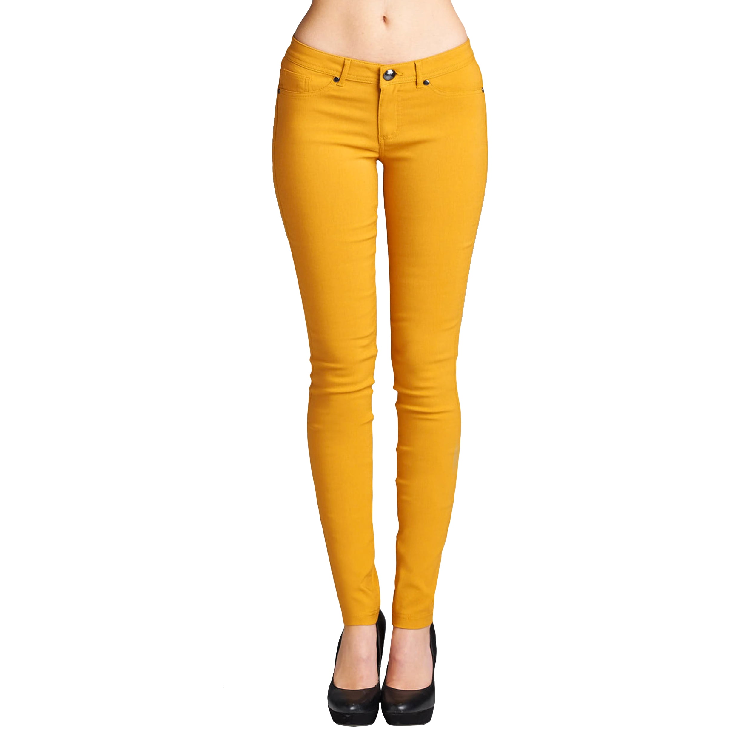 Women's Basic Stretch Spandex Solid Color Comfy Skinny Jeggings Pants