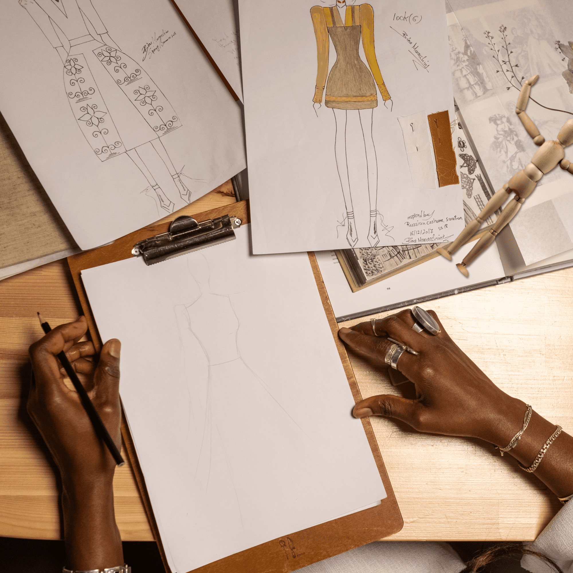 71-Piece Drawing Kit + Art Mannequin