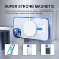thumbnail image 5 of Entronix 2-in-1 Magnetic Shiny Clear Case Compatible with iPhone 15 Plus with Screen Protector, Navy Blue, 5 of 7