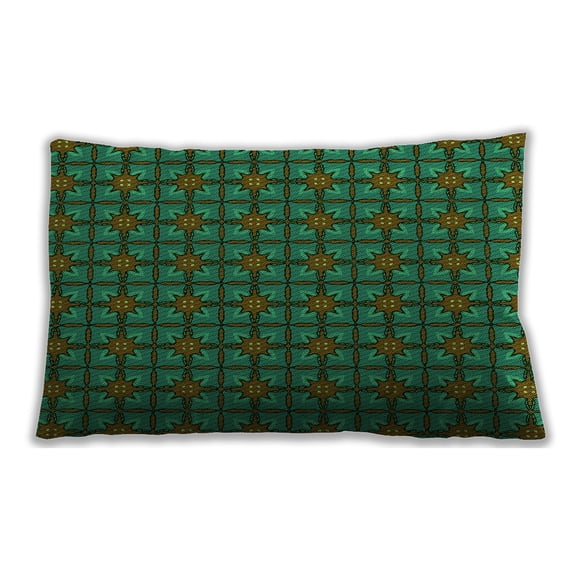 Ahgly Company Outdoor Rectangular Contemporary Lumbar Throw Pillow, 13 inch by 19 inch