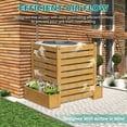 thumbnail image 2 of Outdoor Privacy Screen Privacy Fence Panels for Outside, 3 Panels 36"W X 45"H Wood Decorative Fence with Planter Box,Pool Equipment Enclosure, Patio Garden Fence Perfect to Enclose Trash Cans,AC Unit, 2 of 9